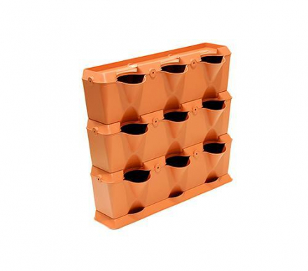 Вертикальная система озеления. Терракот